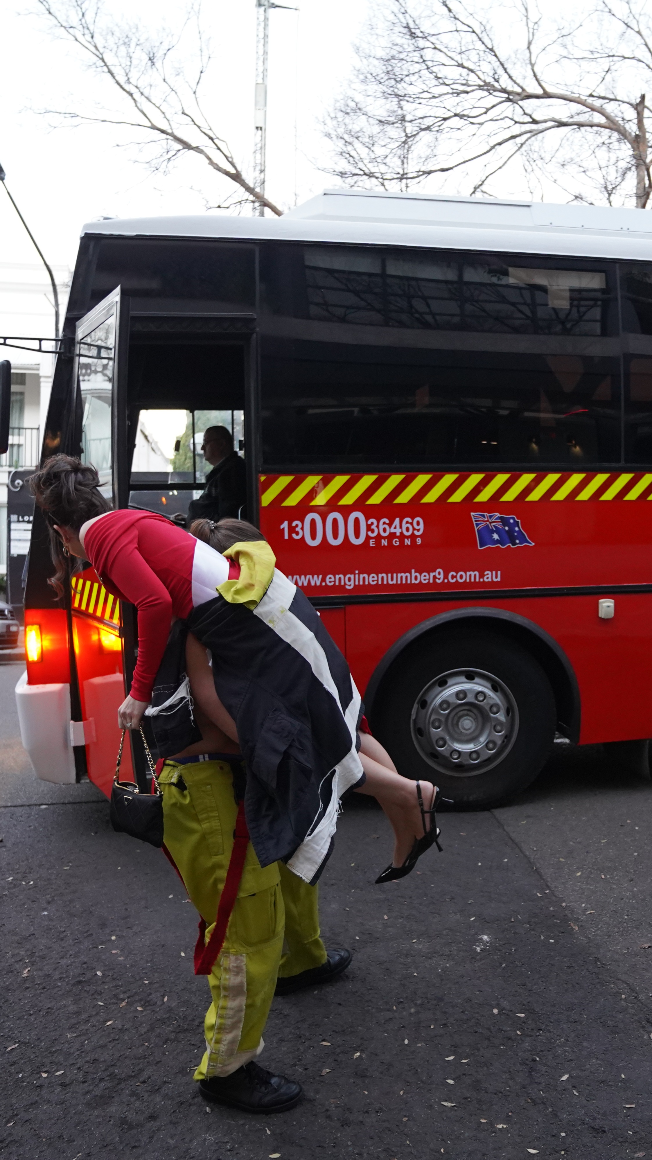 Hens party Fire Bus Sydney arrival experience